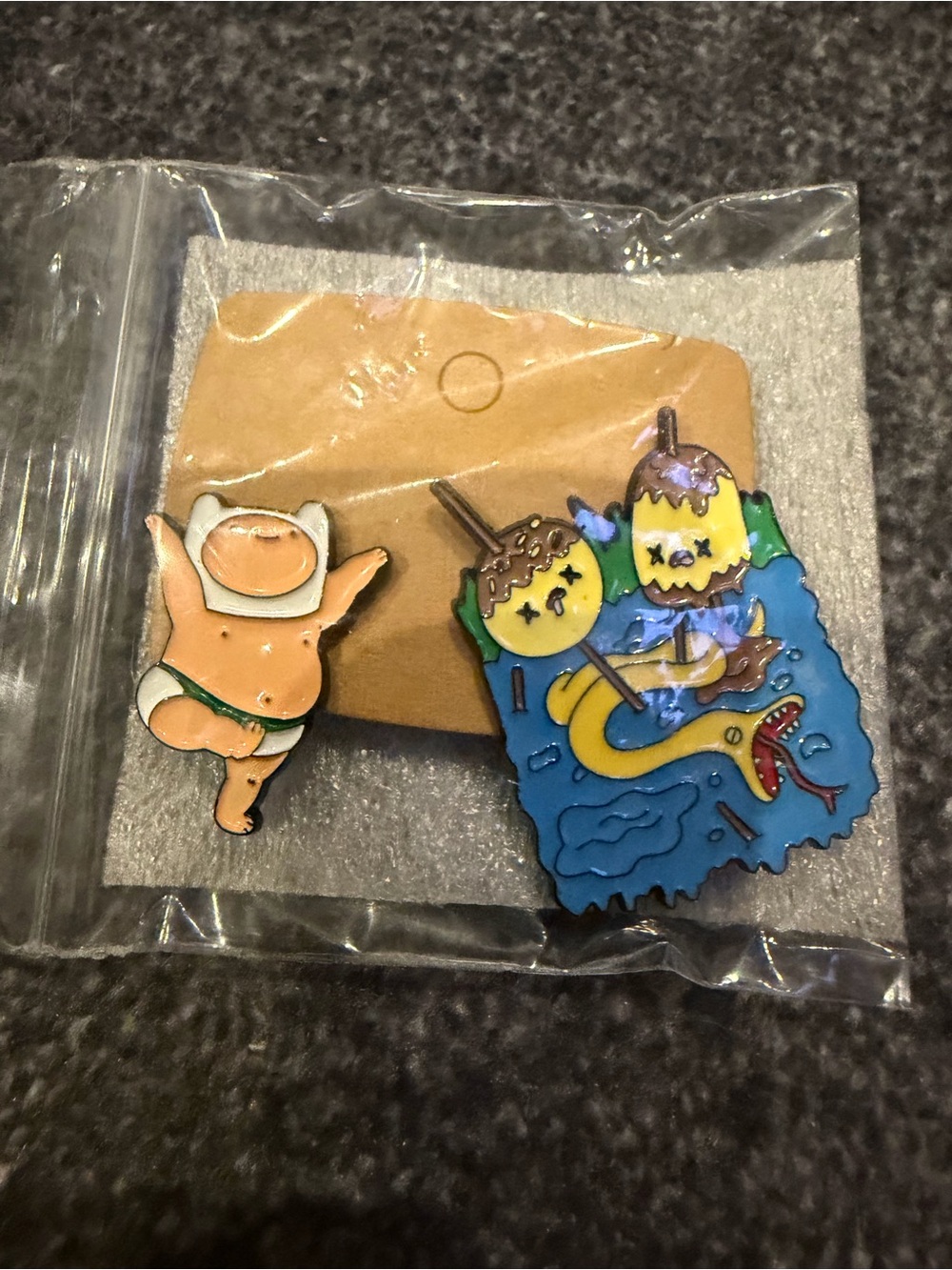Adventure Time Baby Finn Marceline Band Logo Cartoon Enamel Pin Set